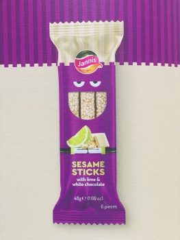 Neu Limited Edition: Sesam Sticks "Limette & weiße Schokolade"